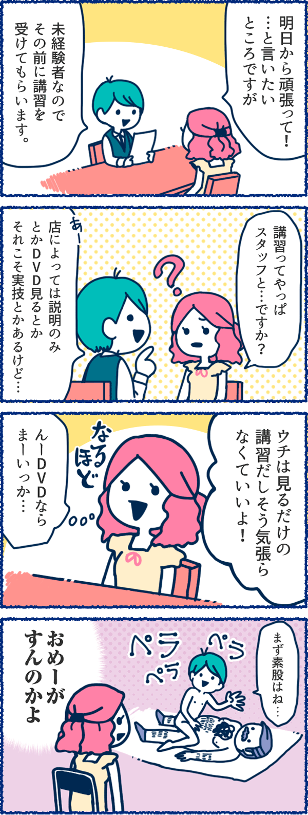 風俗用語４コマまんが-見てるだけ！？